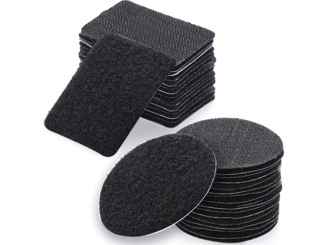 Cinta de velcro resistente, sin necesidad de taladrar, para fijar e instalar en la pared, de doble cara, para aplicaciones en superficies.