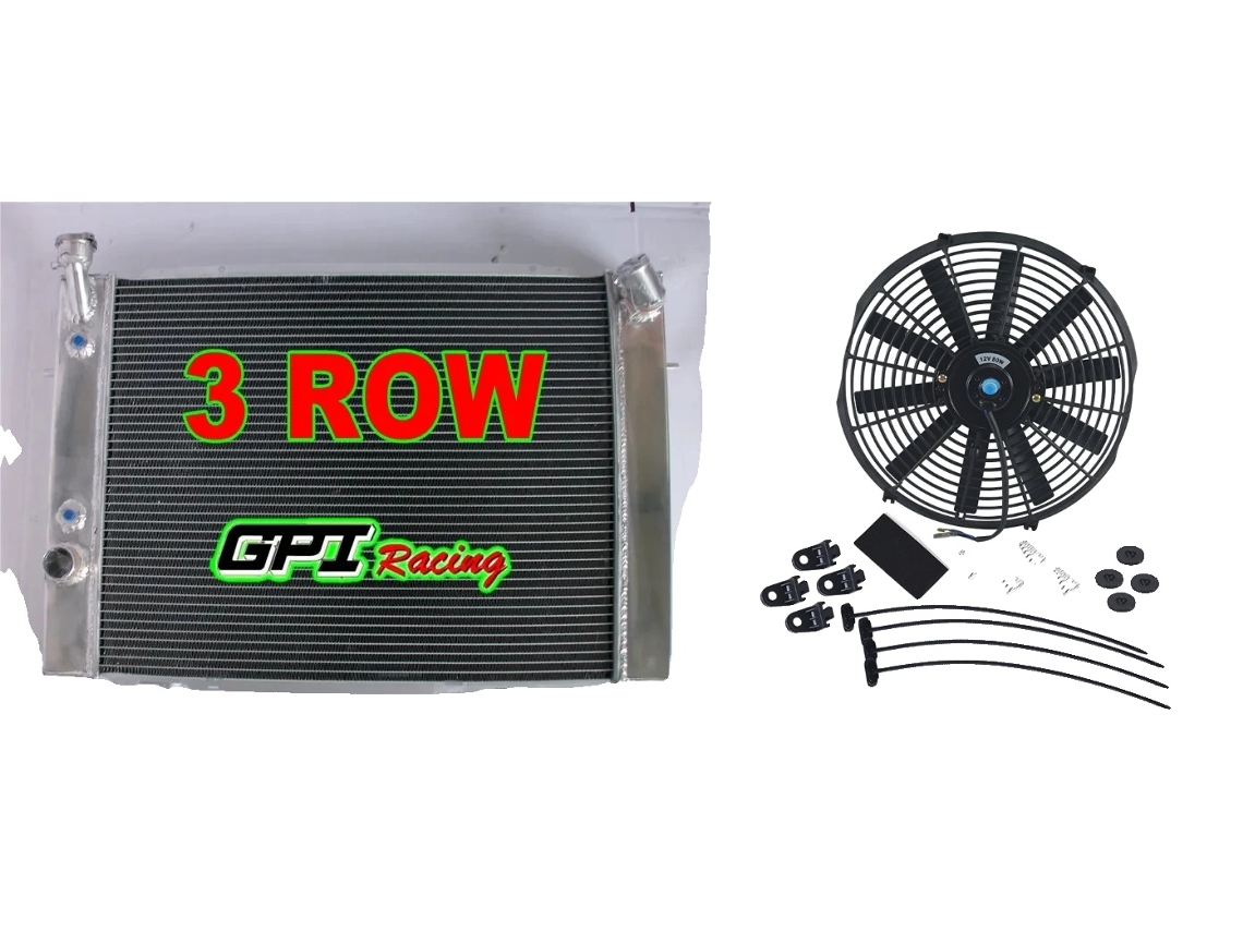 Ventilador de radiador de aluminio, alto rendimiento, diseño ligero, radiador y ventilador OEM