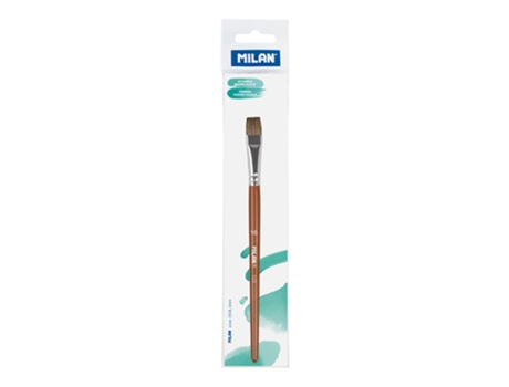 Pincel Escolar Plano Polybagr S Serie 121 Não. 16 Castanhomilan