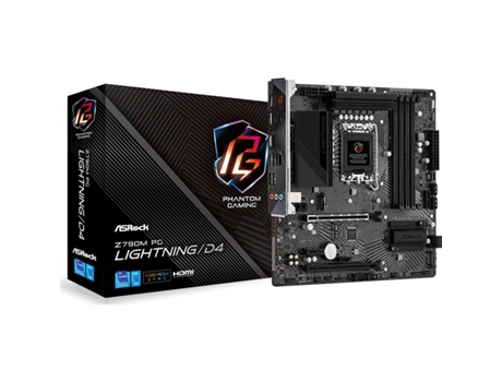 Placa base ASRock Z790M Phantom Gaming Lightning DDR4 (Intel LGA 1700)
