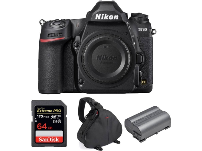 Kit Cámara Mirrorless NIKON Nikon D780 + SanDisk 64GB + Nikon EN-EL15b + Bolsa