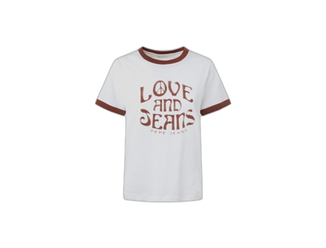 Camiseta de Mujer PEPE JEANS Riley Tam Blanco (S)