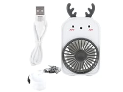 Chaveiro Ventilador Portátil Recarregável, Ventilador Usb Silencioso De Mão.