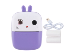 Cámara Digital Violeta Con Diseño De Dibujos Animados, Pantalla De 2,4 Pulgadas, 48 Mp, Grabación De Vídeo 1080p Y Batería De 1800 Mah Para Niños.
