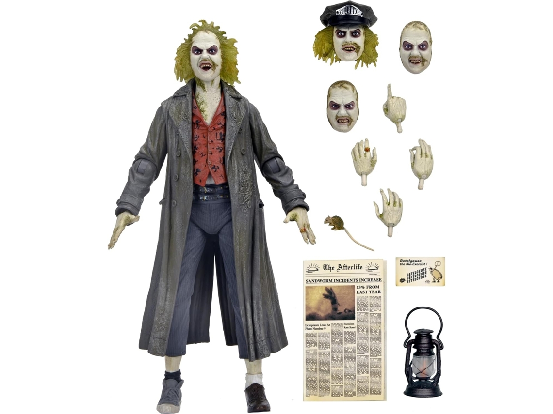 Figura Ultimate Beetlejuice Tour Guide El Bio Exorcista 18 Cm Neca