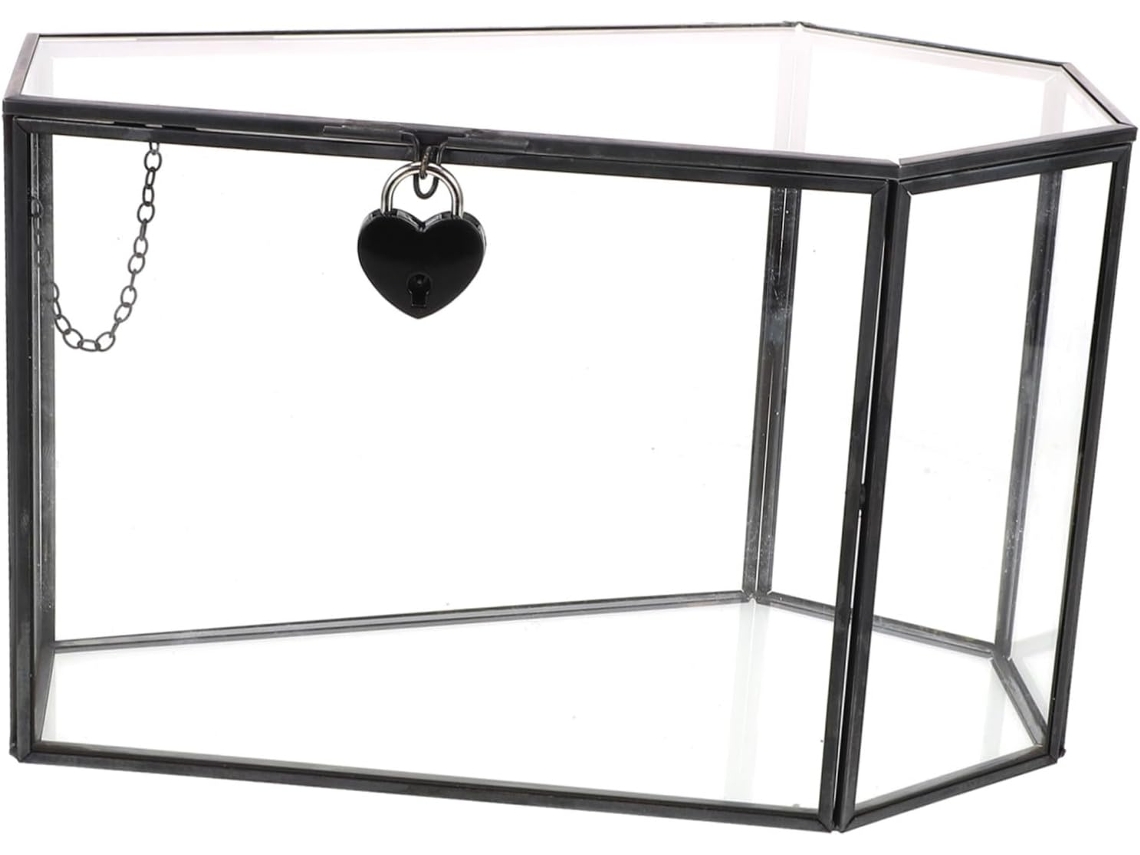 Caja De Cristal Gótica Hecha A Mano, Vitrina Transparente Con Forma De Ataúd Para Exhibir Joyas.