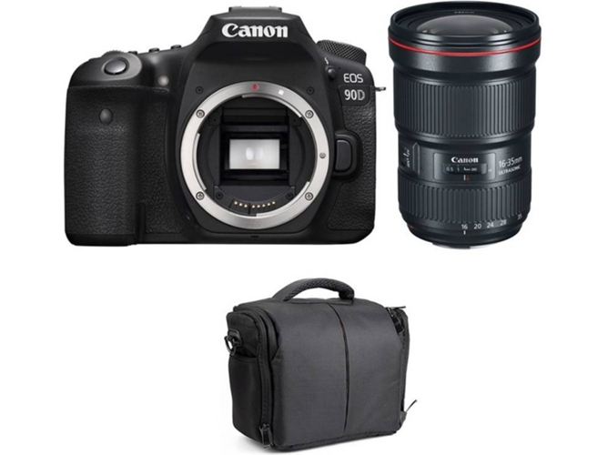 Kit Cámara CANON EOS 90D + EF 16-35mm f/2.8L III USM + Bolsa (APS-C)