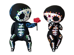 Dulces Figuras De Calaveras, Lindas Figuras Decorativas De Resina Para Parejas, Mesa Y Hogar.