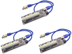 Lote De 3 Adaptadores Pcie Pci Express X1 A Riser Para Tarjetas De Bus Alto