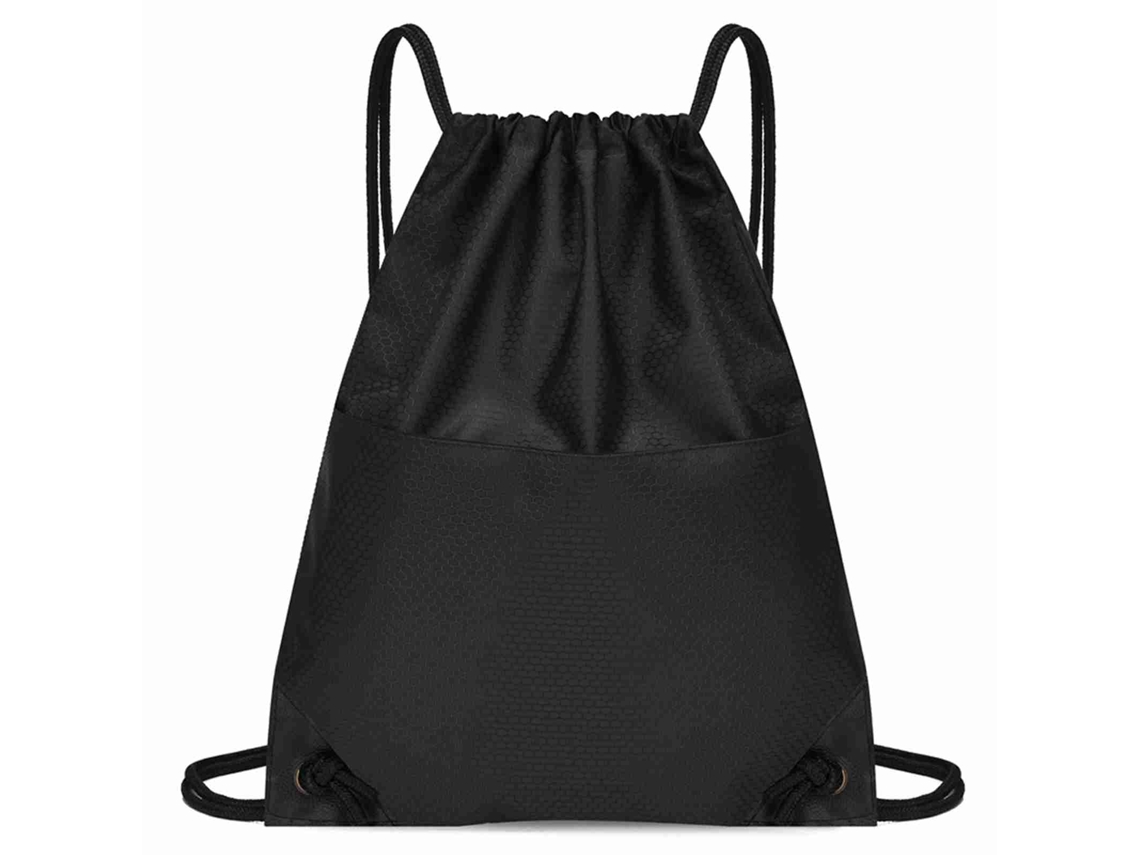Mochila Oxford impermeable con cordón y bolsillo con cremallera.