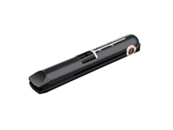 Mini Plancha De Pelo Inalámbrica Con Placa De Cerámica Plancha De Pelo De Viaje Recargable Pantalla Digital Temperatura Ajustablenegro YEMAESRE