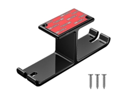 Rebe-soporte Para Auriculares De Aluminio Adhesivo Doble Bajo Escritorio Con Gancho Y Capacidad De 5 Kg Negro