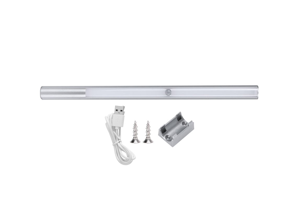2026-lámpara De Gabinete Led Portátil Carga Usb Sensor De Movimiento Luz Nocturna Ajuste De Ángulo Blanco