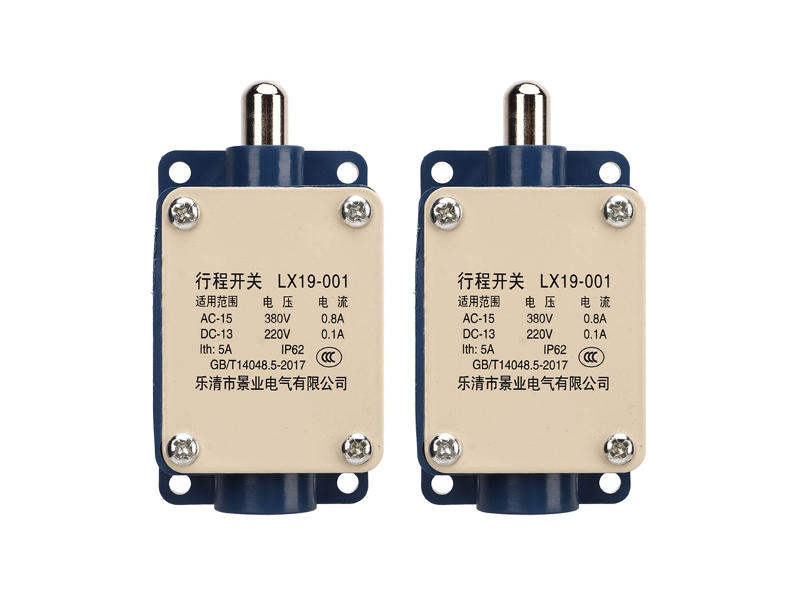 2 Interruptores De Recorrido Lx19 001, Ca 380 V, Cc 220 V, 5 A, Con Reinicio Automático Y Limitador De Sobrecarrera.