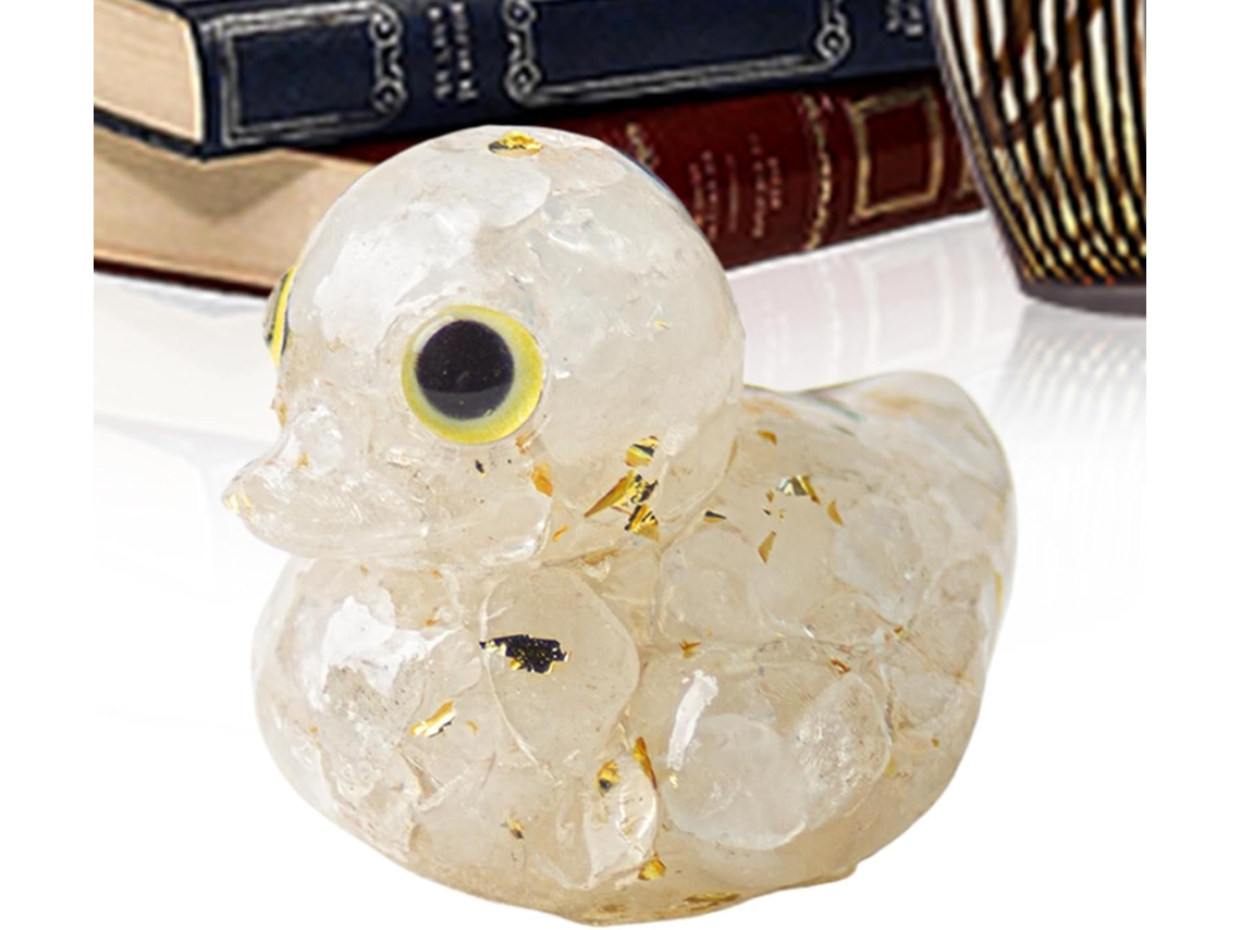 Figura De Pato - Adorno De Mesa De Cristal, Linda Estatua De Animal Pequeña Figura Coleccionable Para Decoración Del
