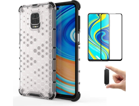 Kit Carcasa, Protector y Soporte Xiaomi Redmi Note 9S Full Cover Rumble