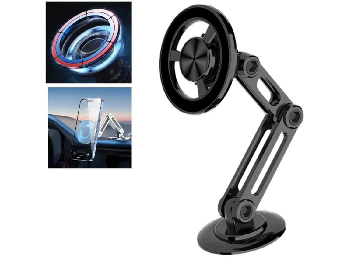 Abrazadera De Montaje Universal Para Coche Yizhood Magnética Negra