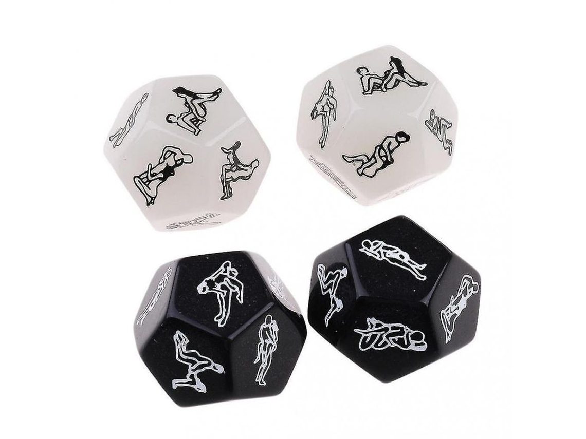 4 Dados Luminosos Para Juegos De Adultos, 12 Caras, Poses Sensuales, Juguetes Íntimos