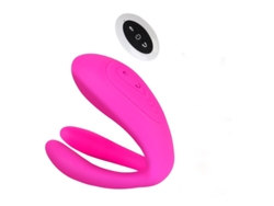 Vibrador De Motores Triples Con Control Remoto Con 10 Frecuencias Para Adultos (rojo Rosa) Yizhood