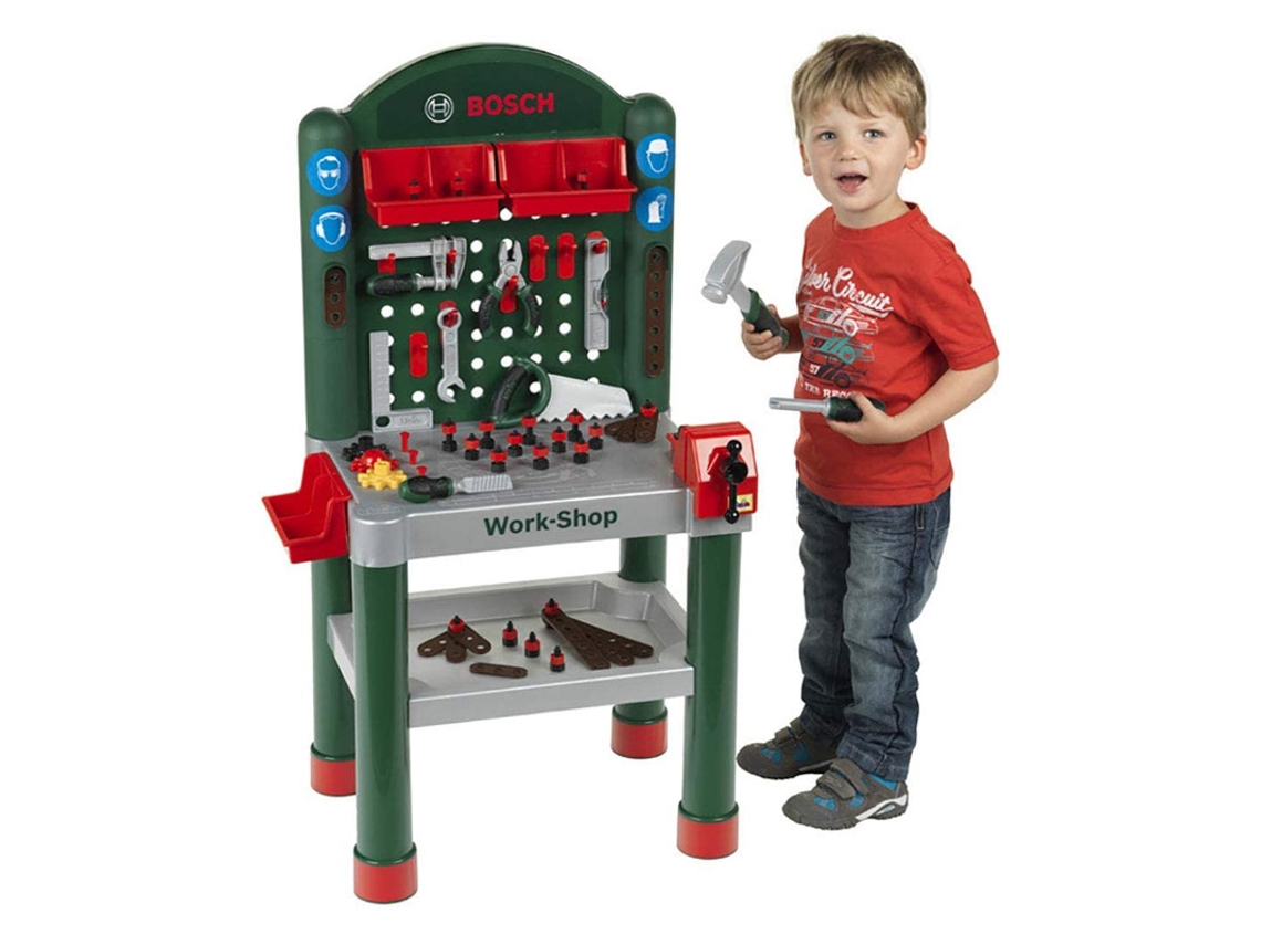 Mesa de Herramientas de jugar KLEIN Taller Bosch 79 Piezas