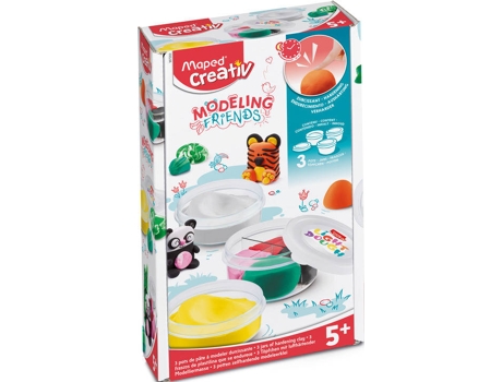 Plastilina MAPED CREATIV Caja De Recambio De Pasta De Modelar X3