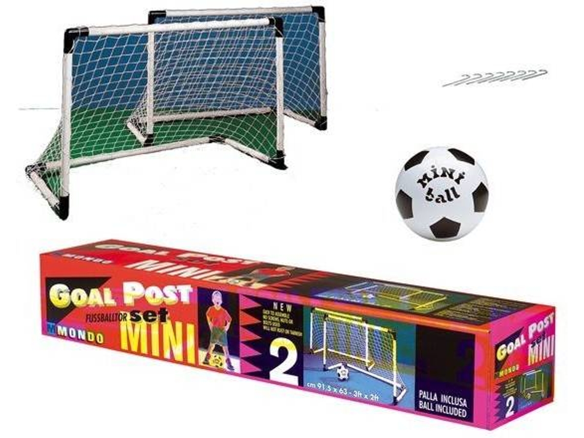 Juego de 2 Mini Balizas de Fútbol MONDO 18014 (91.5x63 cm)