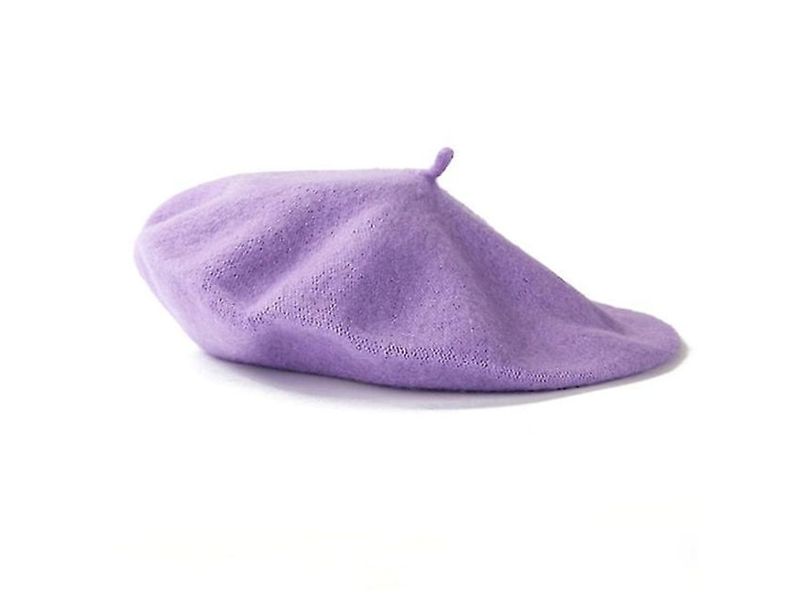 Gorro De Lana De Invierno Para Mujer, Gorro Liso Y Cómodo, Unisex, Talla Única 27,5-28 Cm.