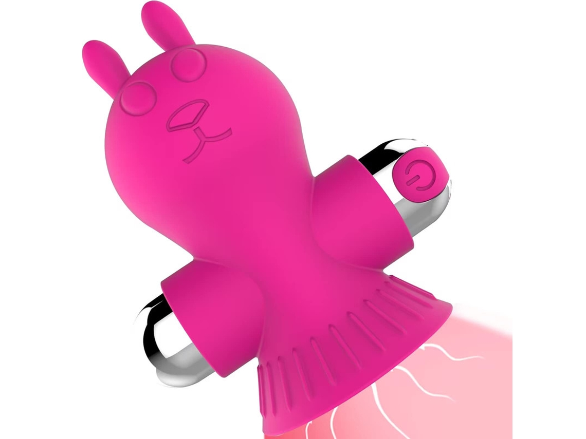 Vibrador De Masaje De Succin De Silicona Con 10 Modos Para Mujeres (rosa Roja) Yizhood