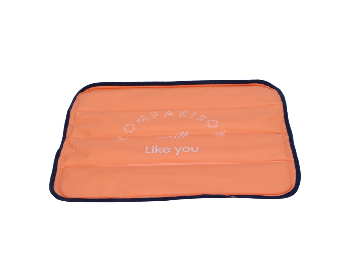 Almohadilla De Hielo Líquido De Pvc Para Coche, Oficina, Confort Veraniego 7882 Naranja