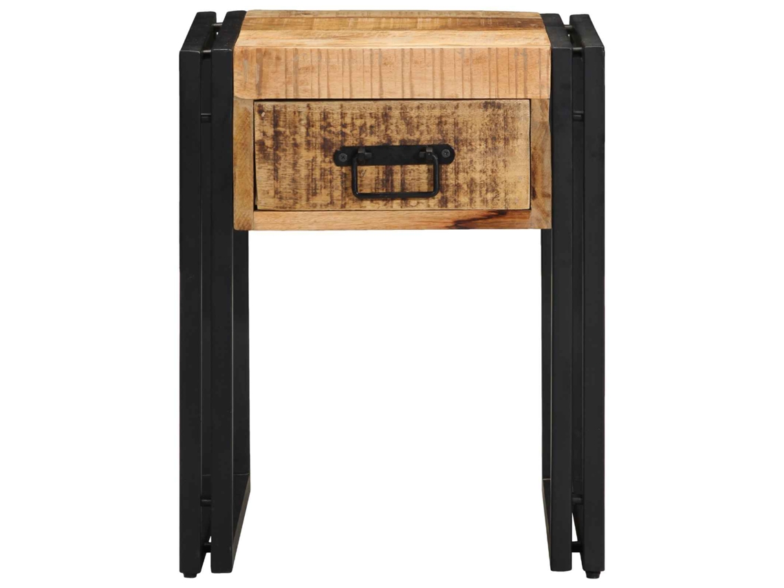 Mesa auxiliar 40 x 40 x 50 cm Madera maciza de mango MAISON EXCLUSIVE