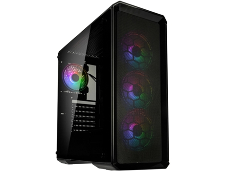 caja para pc atx torre mediana con paneles de cristal KOLINK Levante v2 RGB