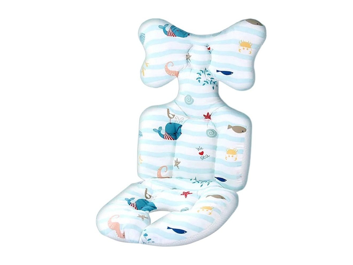 Cojín Para Asiento De Cochecito, Cojín Para Asiento De Coche De Bebé De Doble Cara, Transpirable Y Suave Cuich
