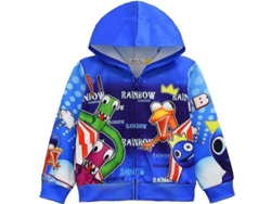 Chaqueta Polar Con Capucha Y Manga Larga Rainbow Friends Para Niños, Primavera Y Otoño.