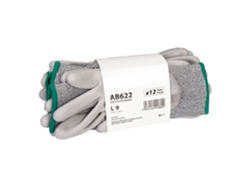 Pack De Guantes Anticorte Cut C13 Pu - 12 Unidades Gris / Xl