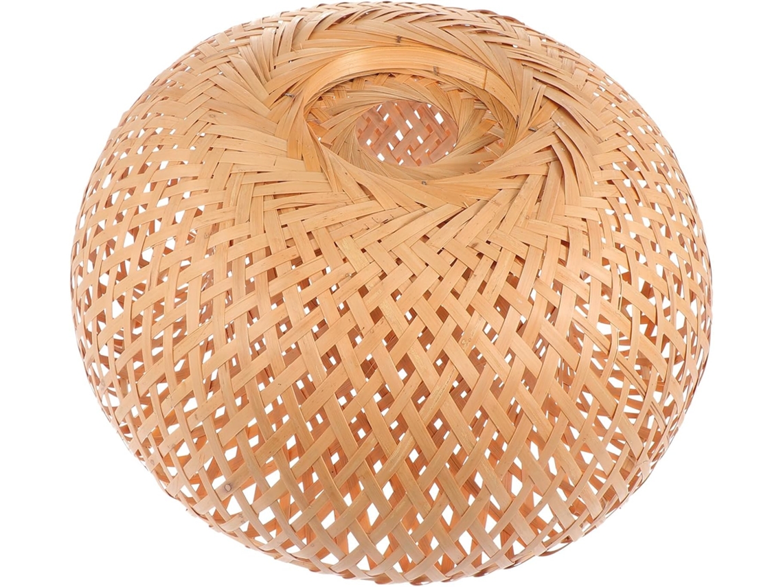 Bambú Caqui Tejido A Mano De 30 Cm, Artesanía Decorativa De Doble Capa, Protección Contra La Luz.