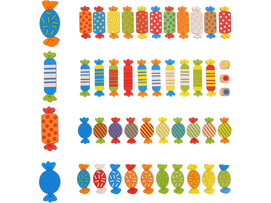 Juego de mesa educativo de madera para combinar colores, ideal para niños en la etapa inicial de alfabetización - Juego interactivo CHABERLU