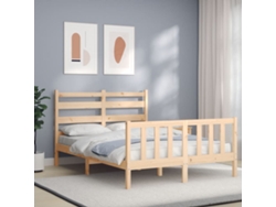 Marco de Cama con Cabecero Cmmadeira Marrón (120x200cm)