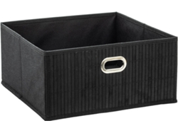 Cesta de Baño EDM Móvil Negro 31X31X13.5Cm