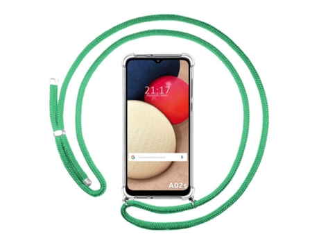 Carcasa Samsung Galaxy A02s TUMUNDOSMARTPHONE Colgante Verde