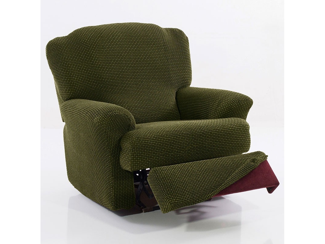 Maxifundas | Funda De Sillón Relax Relive | Color Cesped | Alta Elasticidad Y Tacto Suave | Hecho En España.