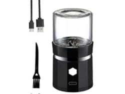 Mini molinillo eléctrico portátil para vainilla, recargable por USB, con cepillo de limpieza para té. Nostalgia88