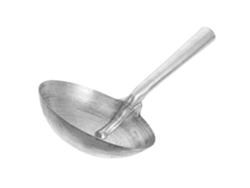 Cucharón De Agua De Hierro Plateado Para Alimentar Animales, Cuchara Versátil Con Superficie Lisa.