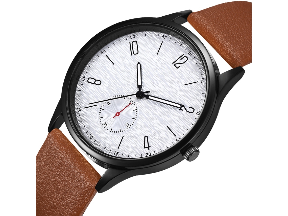 Reloj De Pulsera Zhoulianfa Para Mujer Con Esfera Jaspeada, Caja Plateada, Correa De Pu Y Movimiento De Cuarzo (rojo)