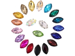 200 Peças De Strass De Cristal Para Costurar Com 4 Garras Em Aço Inoxidável Para Vestido De Noiva E
