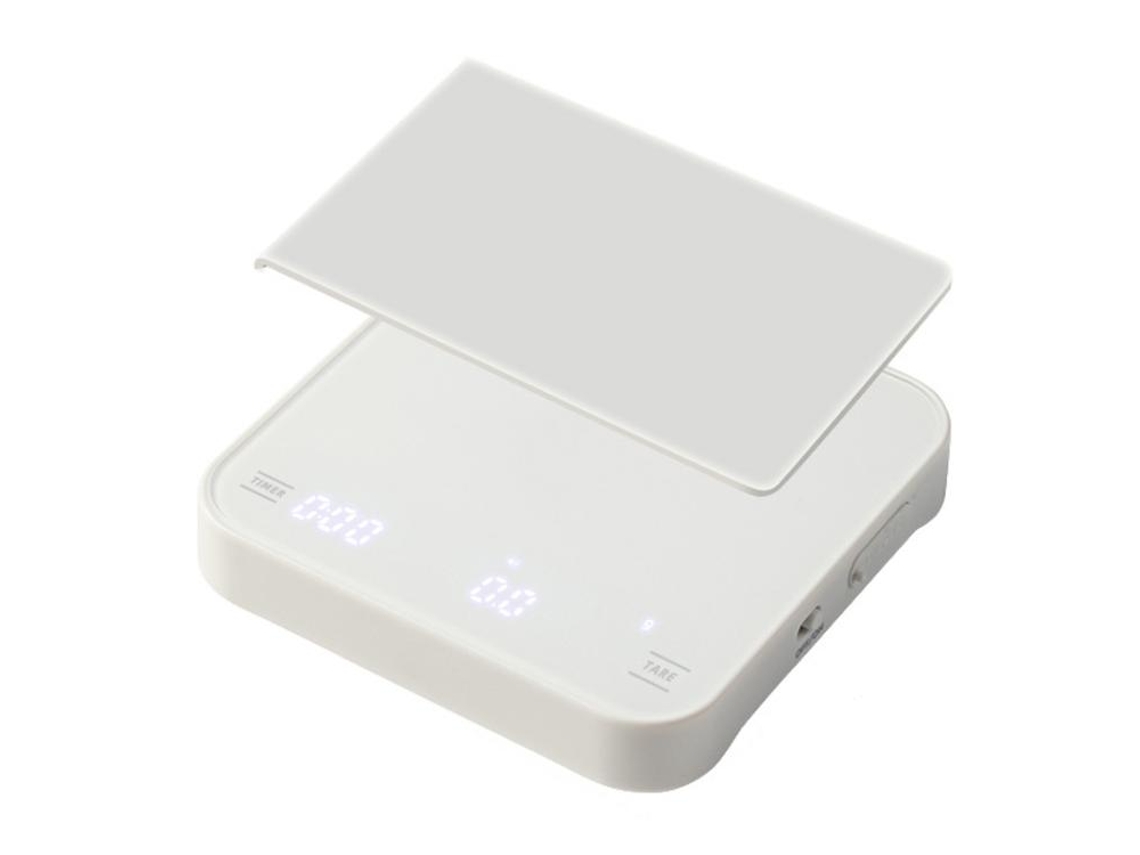 Báscula Electrónica Inteligente (blanca) Para Café De Goteo Manual, Minibáscula De Cocina Multifuncional Con Temporizador