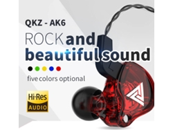 Auriculares con Cable QKZ AK6 (In Ear - Micrófono - Amarillo)