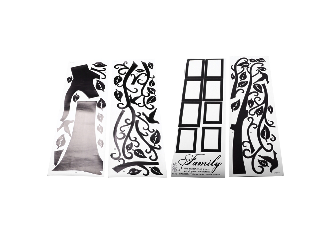 Baok - Adhesivo de pared de PVC removible para decoración del hogar con fotos en forma de árbol (orientación correcta)