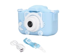 Ats-cámara Mini Silicona Para Niños Con Cuerda De Transporte, Cámara Digital Infantil Con Video Azul Para Bebés Y Niños