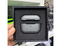 Estojo De Fibra De Carbono Para Airpods Pro 3, Acessório De Alta Gama Com Fecho Magnético E Proteção Contra Golpes.