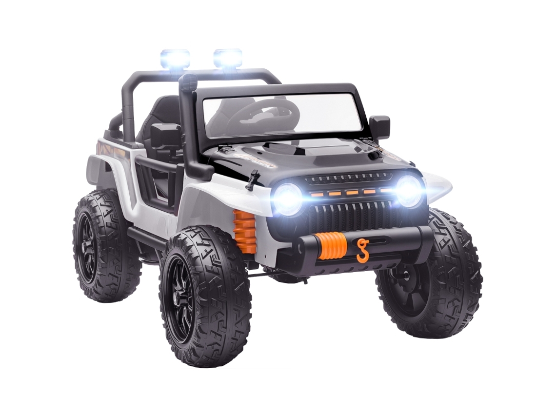Cochecito Eléctrico Con Asiento Para Padres/hijo, Mando A Distancia De 12 V, Música, Luces Led Blancas, Para Niños De 3 A 8 Años.